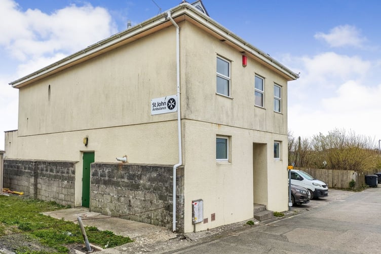 The St John Ambulance building in Saltash's Fore Street has been put on the market for a guide price of £115,000