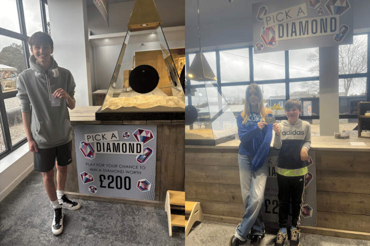 Three young visitors proved they were a cut above the rest this Easter.