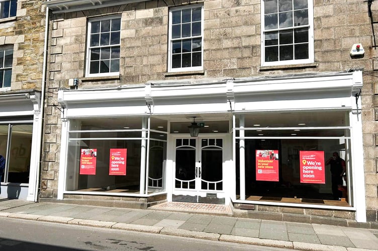 The new Cornwall Air Ambulance shop in Truro