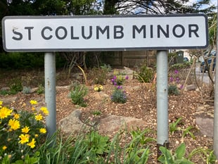Green-fingered volunteers give village entrance a makeover