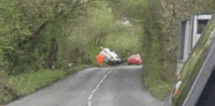 Road near Roche reopens after lorry flips onto its side