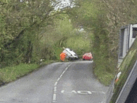 Road near Roche reopens after lorry flips onto its side