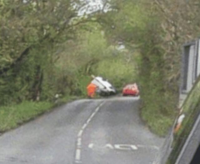 Road near Roche reopens after lorry flips onto its side