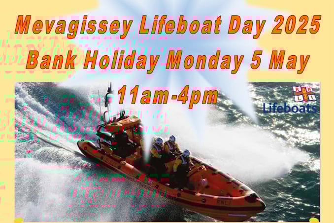 The lifeboat day will run in Mevagissey on bank holiday Monday.