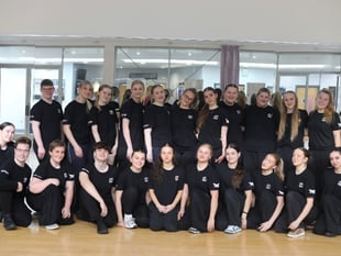 College students preparing to showcase talents