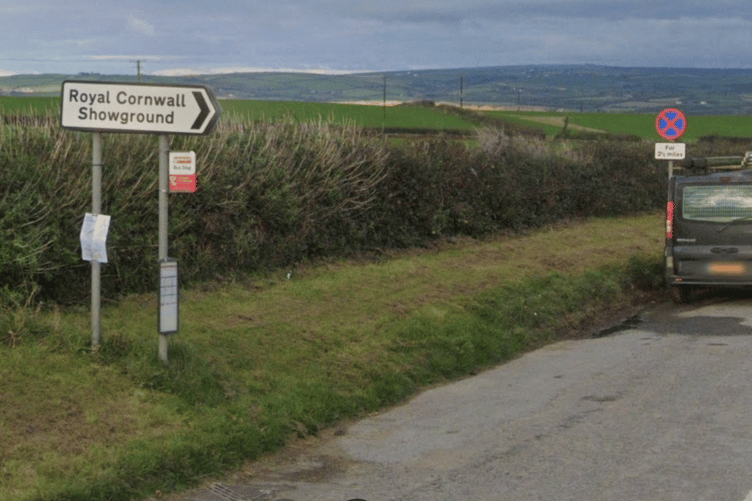 The Royal Cornwall Showground entrance sign (Picture: Google)