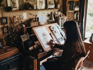 Artist ‘blossoms’ in her debut exhibition at Cotehele