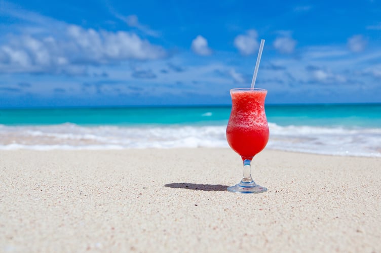 A cocktail on the beach
