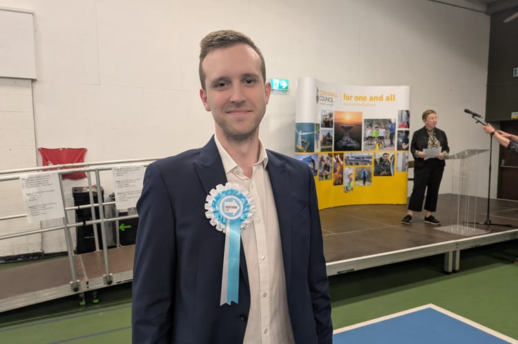 Reform's Jack Yelland takes the St Austell Central & Gover seat 