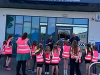 Guided tour of a police station
