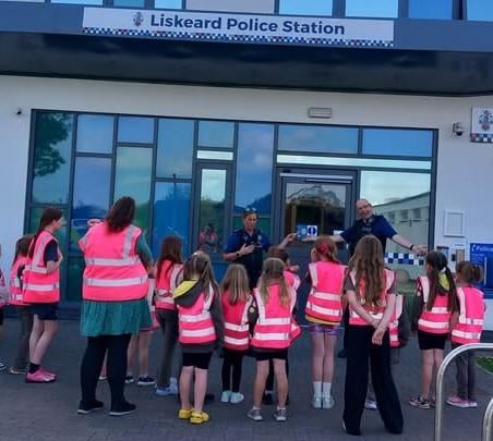 Guided tour of a police station
