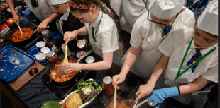 Pupils champion sustainability in food waste event