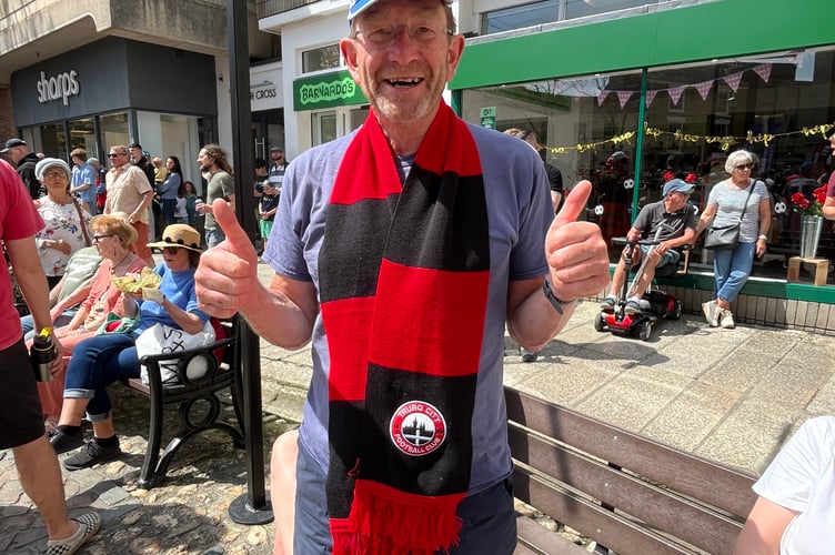 Truro City FC fan Trevor Lee
