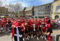 Truro City FC celebrate promotion with open-top bus parade