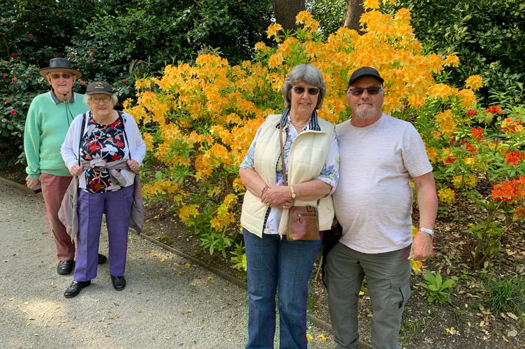 Foresters at the beautiful gardens.