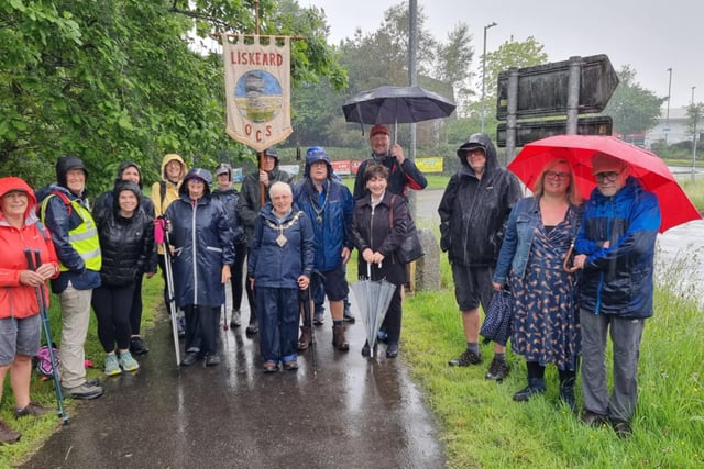 Hearty souls brave the rain for Beating of the Bounds event