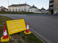 Work underway to make entrance to Pentire safer