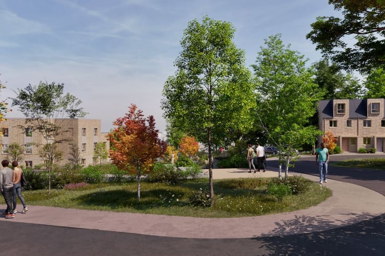 How the development behind Old County Hall in Truro could look if approved (Pic: Gardner Stewart Architects)