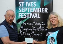 Local rotary club makes donation to St Ives September Festival