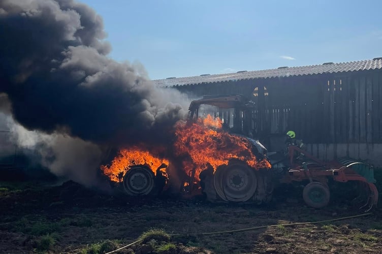 Tractor fire 1.