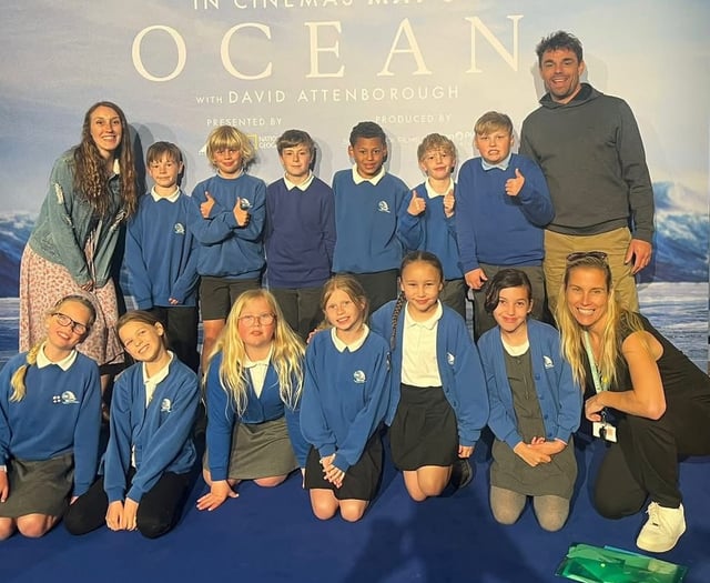 Pupils attend Ocean world premier