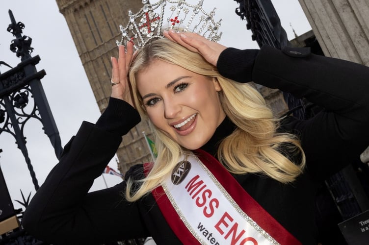 Milla Magee, Miss England, whose CPR Beauty with a Purpose campaign gathers pace after being invited to Parliament.  Milla Magee the reigning Miss England was invited to visit the Houses of Parliament and Prime Ministers questions this week.  She is also hoping her charity calendar which features her favourite images (some in swimwear) with life saving CPR Tips on every page will be well received by her 100k+ Instagram followers.   After returning to Cornwall for Christmas last night Milla said "Being invited to Prime Ministers Questions and visiting the historic Houses of Parliament was a truly remarkable experience. 
