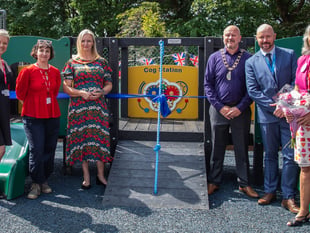 School unveils new recycled playground after winning national contest