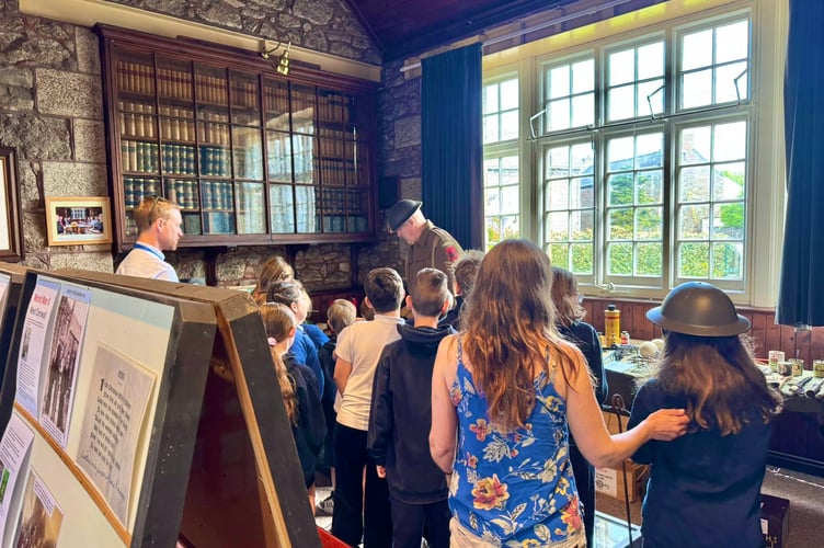 Local schoolchildren much enjoyed their visit.