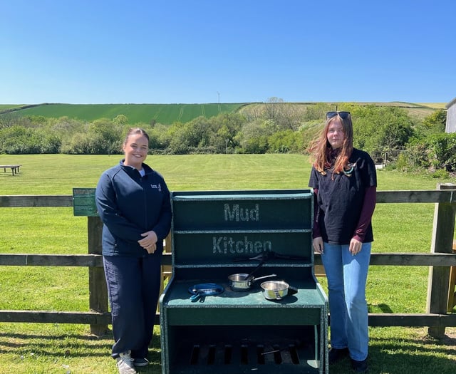 Attraction donated mud kitchen with a difference