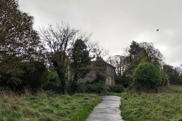The dangerous fire-damaged farmhouse which is now the subject of a planning appeal (Pic: CSA Architects).