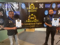 Brothers celebrate after making finals of national cooking competition