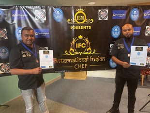Brothers celebrate after making finals of national cooking competition