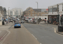 Two men mugged in town centre