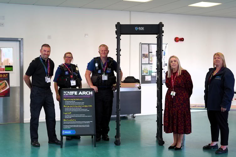 police visit St Austell to speak with students.