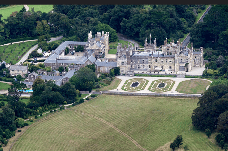 Barrie says of this photograph: “Tregothnan Estate on a creek of the Carrick Roads near Truro. Seat of the Boscawen family since 1334, home of Lord Falmouth. Known for growing tea and the gardens grow ancient camelias, magnolias and the biggest rhododendrons in the world. The gardens are open to the public during the year. Would be nice if the grade one listed house was open to the public.”