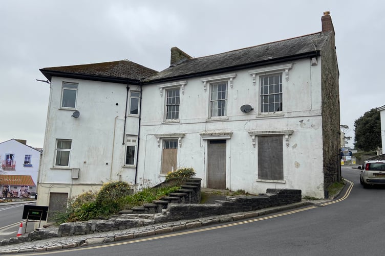 The former General Wolfe pub building in the centre of St Austell. Picture: Andrew Townsend