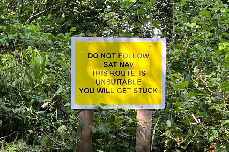Mr Nicholls' own signage at Coosebean