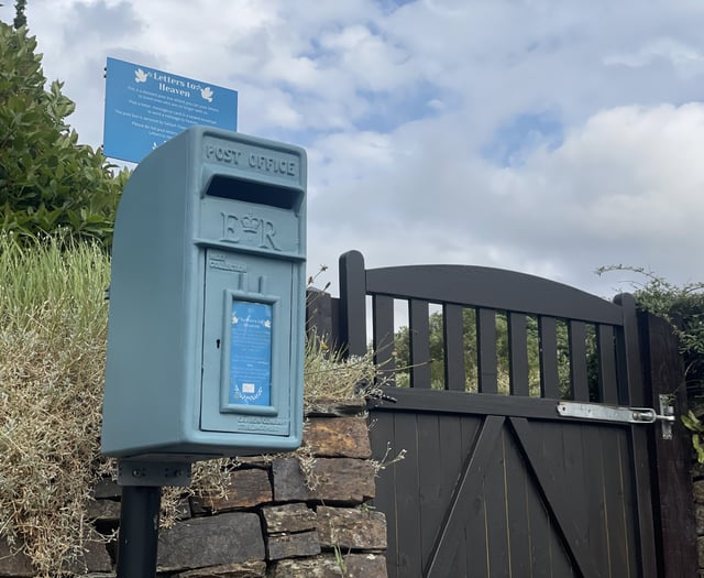'Letters to Heaven' post box is given fresh coat of paint 