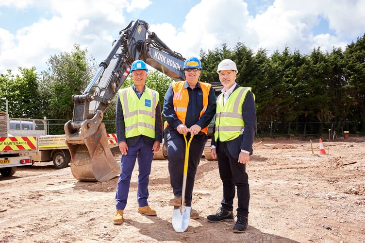 Turf cutting ceremony at Tresawls Road, Truro