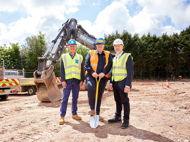 Turf cutting ceremony at Tresawls Road, Truro