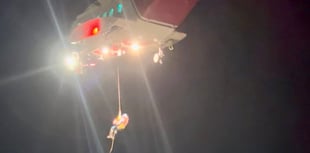 Man who fell from cliff rescued after light from mobile phone spotted