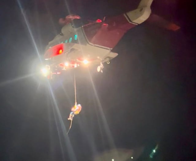 Man who fell from cliff rescued after light from mobile phone spotted