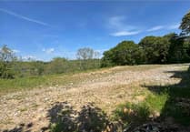 Piece of land with permissionn for housing is up for auction in Cornwall
