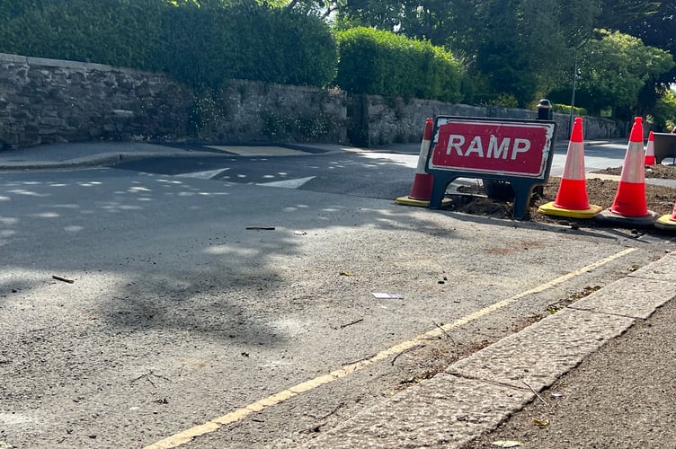 The offending speed hump in Malpas Road, Truro.jpg