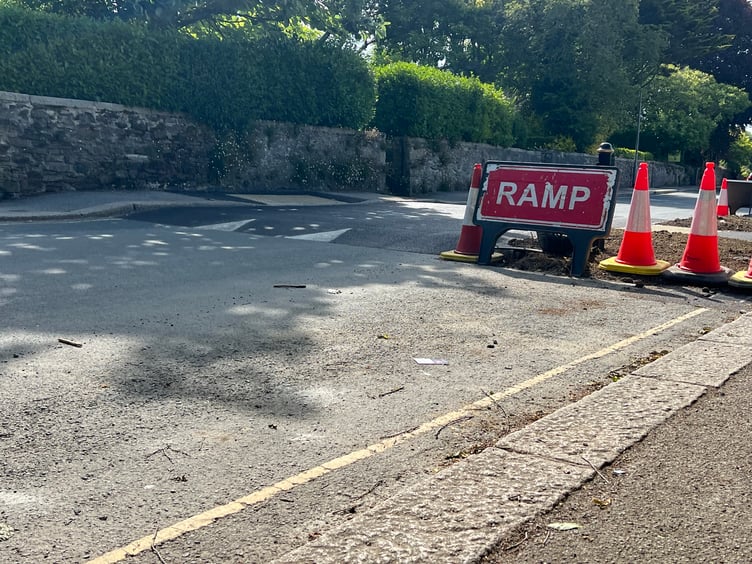 The offending speed hump in Malpas Road, Truro.jpg
