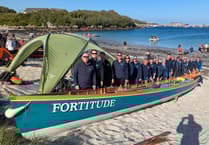 Police support law and oar-der with Cornish gig club