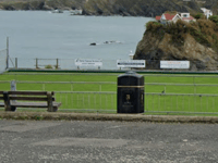Popular seating area overlooking bay being enhanced