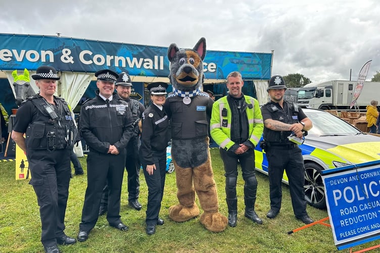 The Devon and Cornwall Police stand at the Royal Cornwall Show. (Picture: Devon and Cornwall Police)