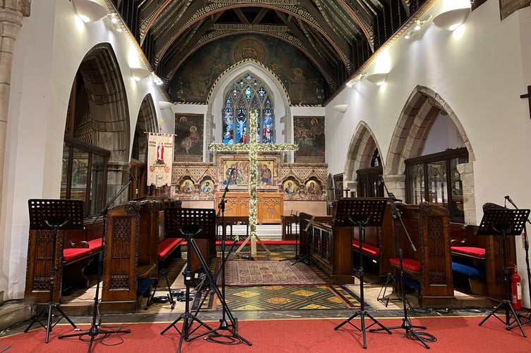 Inside St Austell Parish Church. Picture: Liz Burroughs