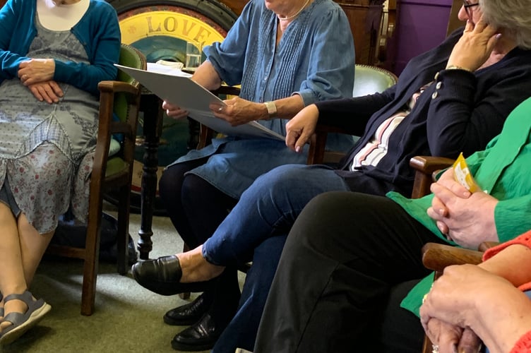 Ruth tells members about her campaign.